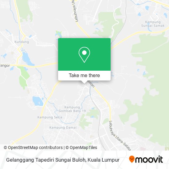 Peta Gelanggang Tapediri Sungai Buloh