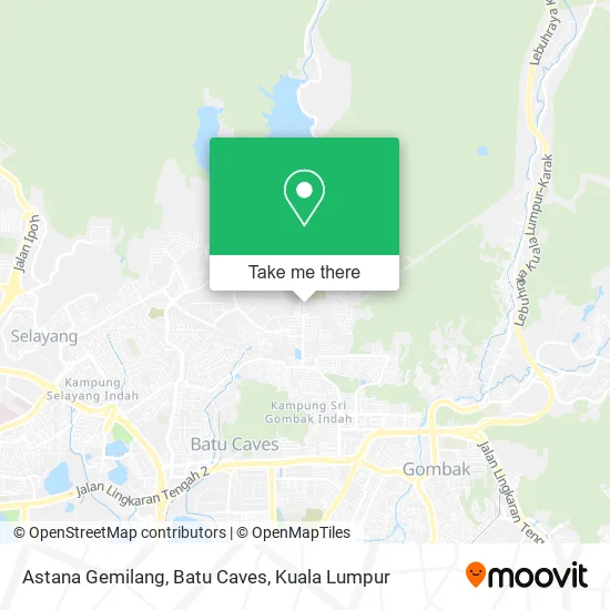Astana Gemilang, Batu Caves map