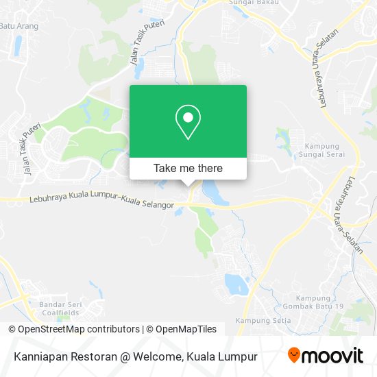 Kanniapan Restoran @ Welcome map