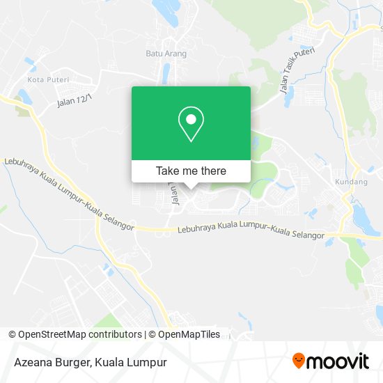 Azeana Burger map