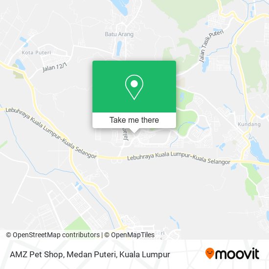 Peta AMZ Pet Shop, Medan Puteri