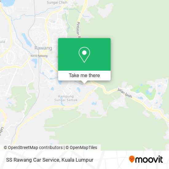 Peta SS Rawang Car Service