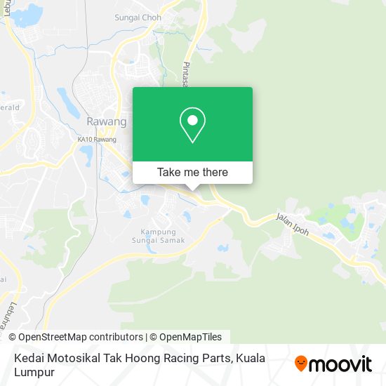 Kedai Motosikal Tak Hoong Racing Parts map