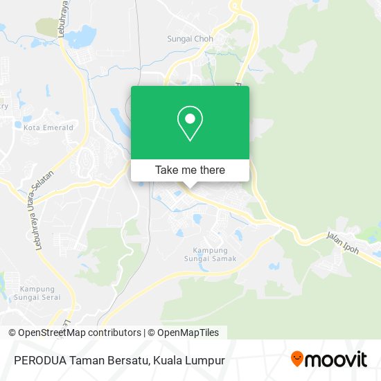 Peta PERODUA Taman Bersatu