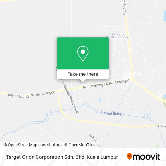 Target Orion Corporation Sdn. Bhd map