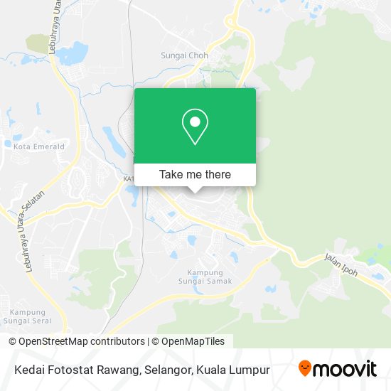 Kedai Fotostat Rawang, Selangor map