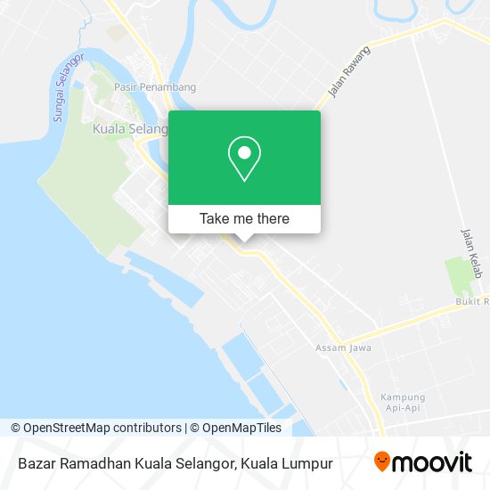 Peta Bazar Ramadhan Kuala Selangor