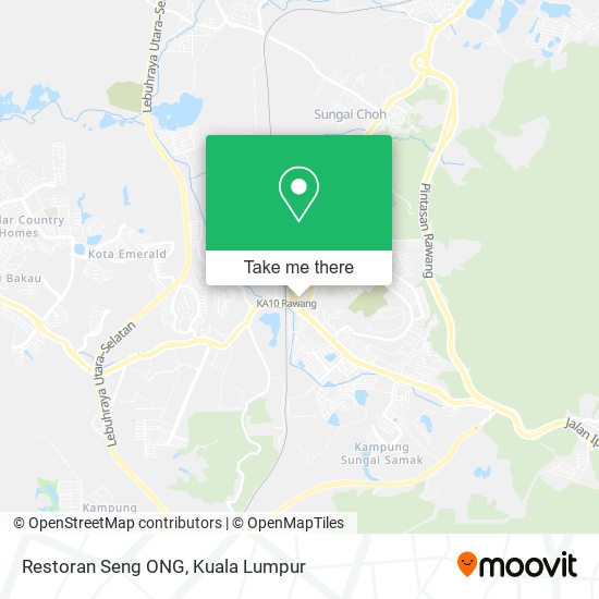 Restoran Seng ONG map