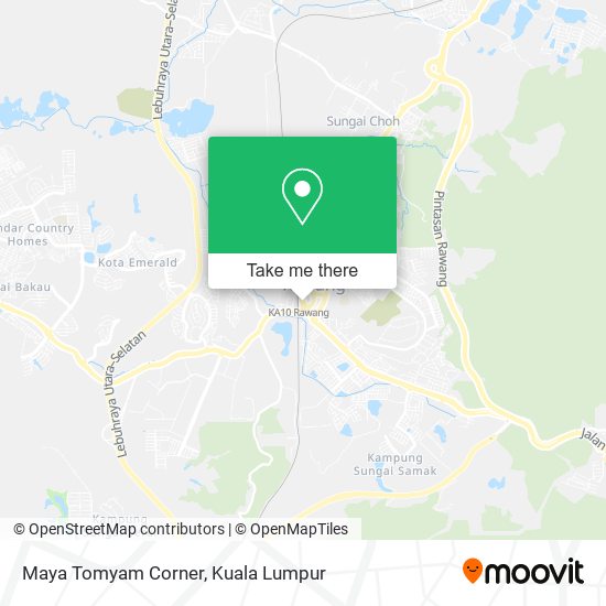 Maya Tomyam Corner map