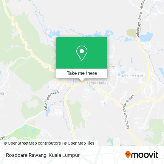 Roadcare Rawang map