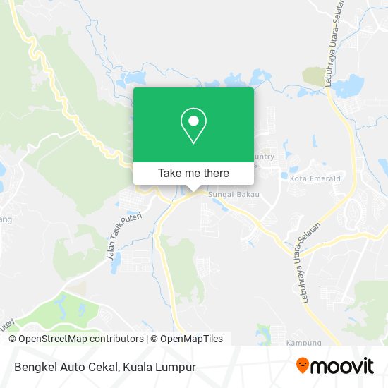 Bengkel Auto Cekal map