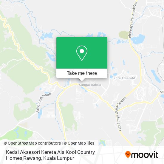 Kedai Aksesori Kereta Ais Kool Country Homes,Rawang map