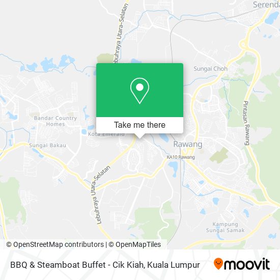 BBQ & Steamboat Buffet - Cik Kiah map