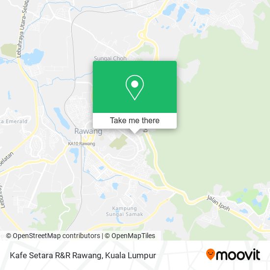 Kafe Setara R&R Rawang map