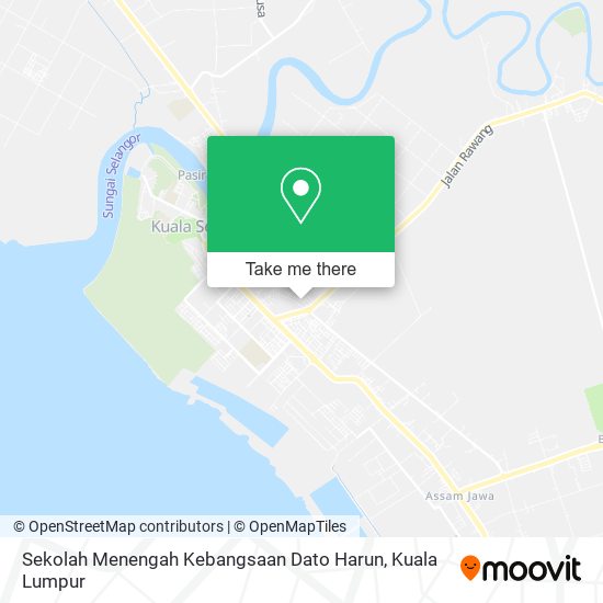 Peta Sekolah Menengah Kebangsaan Dato Harun