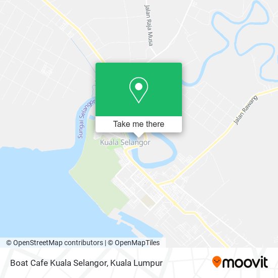 Boat Cafe Kuala Selangor map