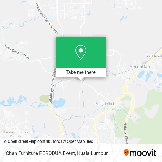 Chan Furniture PERODUA Event map