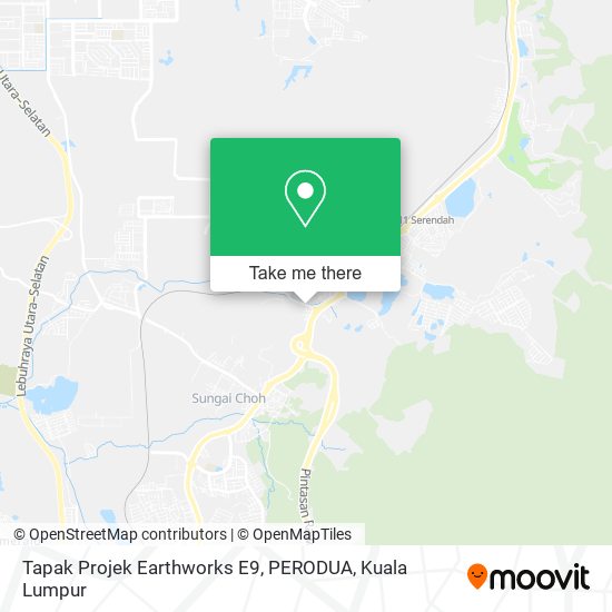 Peta Tapak Projek Earthworks E9, PERODUA