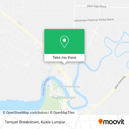 Tempat Breakdown map