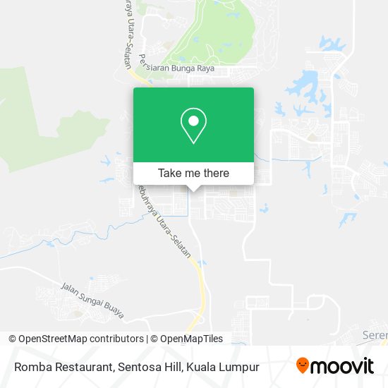 Romba Restaurant, Sentosa Hill map