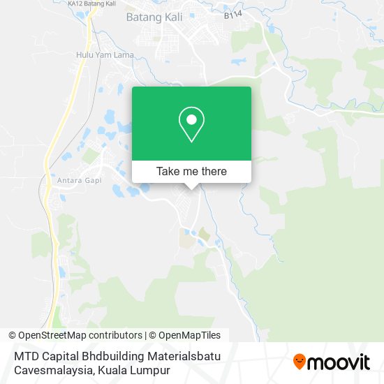 MTD Capital Bhdbuilding Materialsbatu Cavesmalaysia map