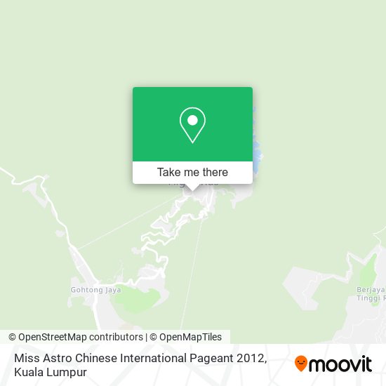 Miss Astro Chinese International Pageant 2012 map
