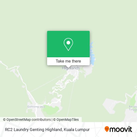 RC2 Laundry Genting Highland map
