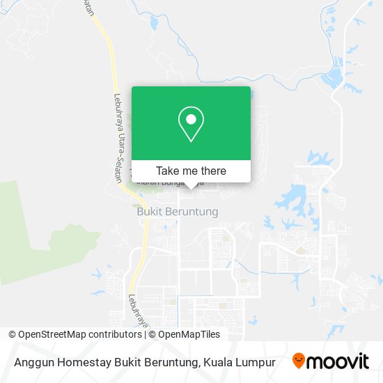 Peta Anggun Homestay Bukit Beruntung
