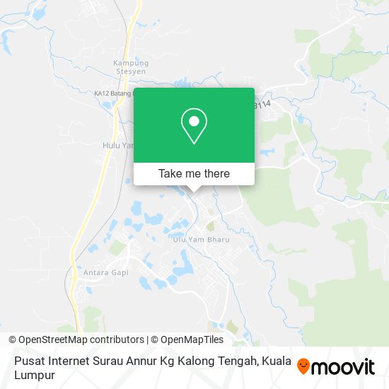 Peta Pusat Internet Surau Annur Kg Kalong Tengah