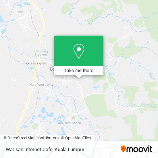 Warisan Internet Cafe map