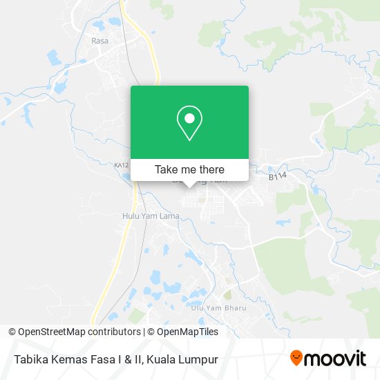 Tabika Kemas Fasa I & II map