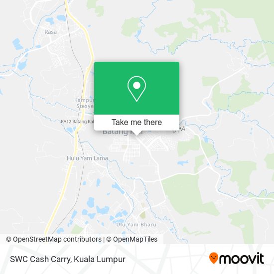 SWC Cash Carry map