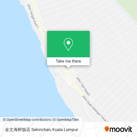 金文海鲜饭店 Sekinchan map