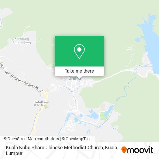 Peta Kuala Kubu Bharu Chinese Methodist Church