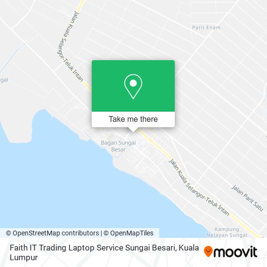 Faith IT Trading Laptop Service Sungai Besari map