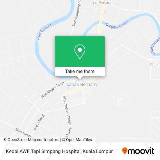 Peta Kedai AWE Tepi Simpang Hospital