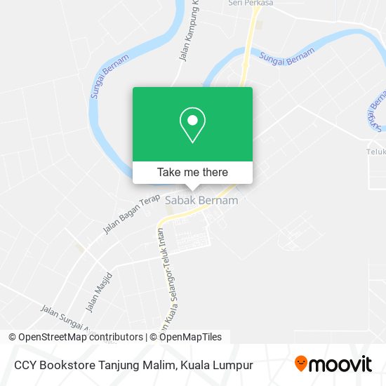 CCY Bookstore Tanjung Malim map