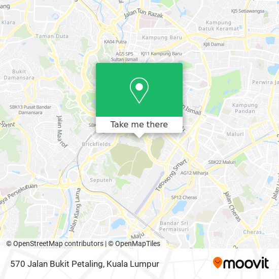 Peta 570 Jalan Bukit Petaling