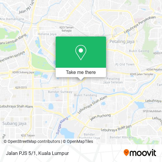 Jalan PJS 5/1 map