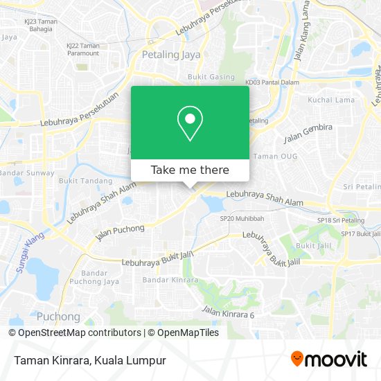 Peta Taman Kinrara