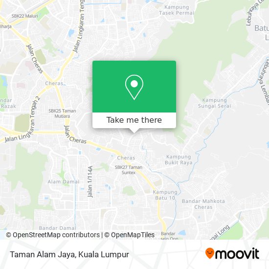 Taman Alam Jaya map