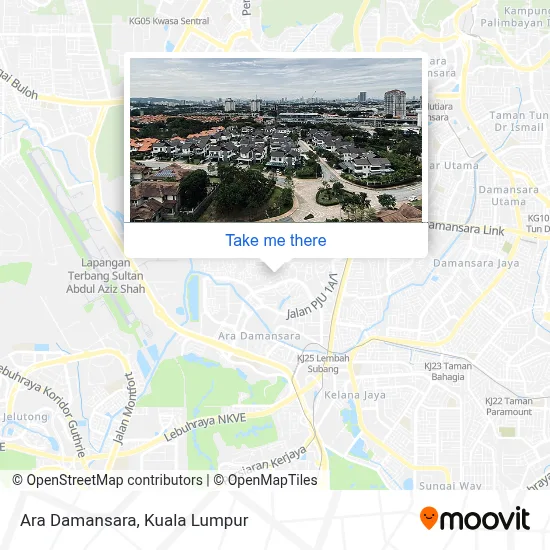 Ara Damansara map