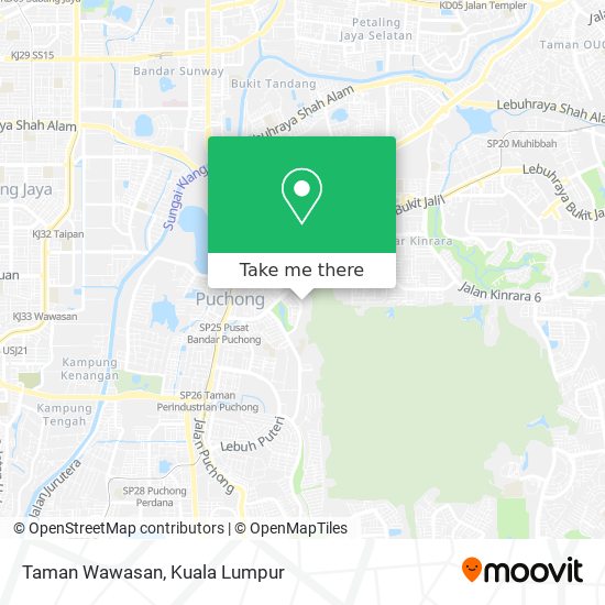 Taman Wawasan map