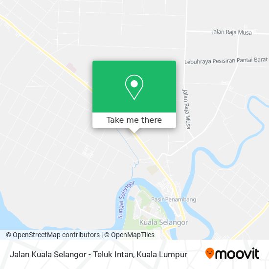 Peta Jalan Kuala Selangor - Teluk Intan