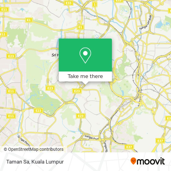 Taman Sa map