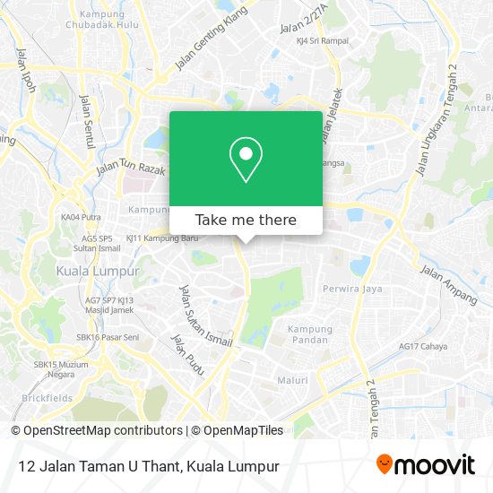 12 Jalan Taman U Thant map