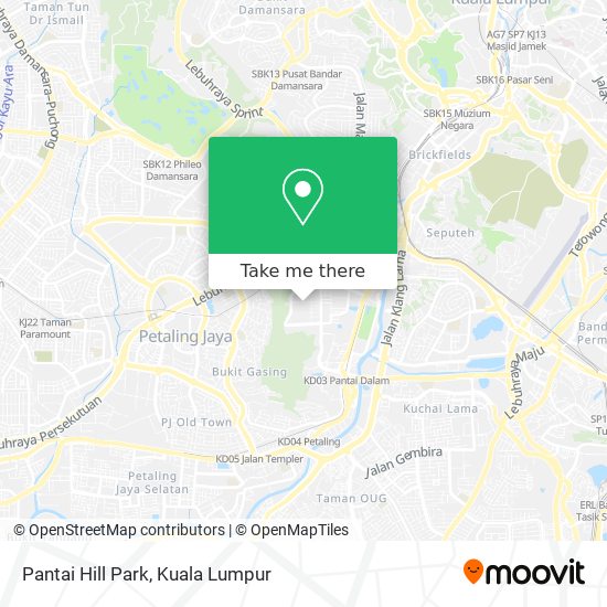 Peta Pantai Hill Park