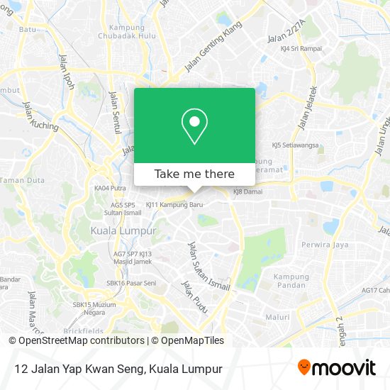 12 Jalan Yap Kwan Seng map