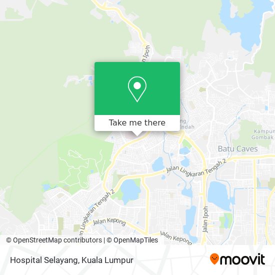 Hospital Selayang map