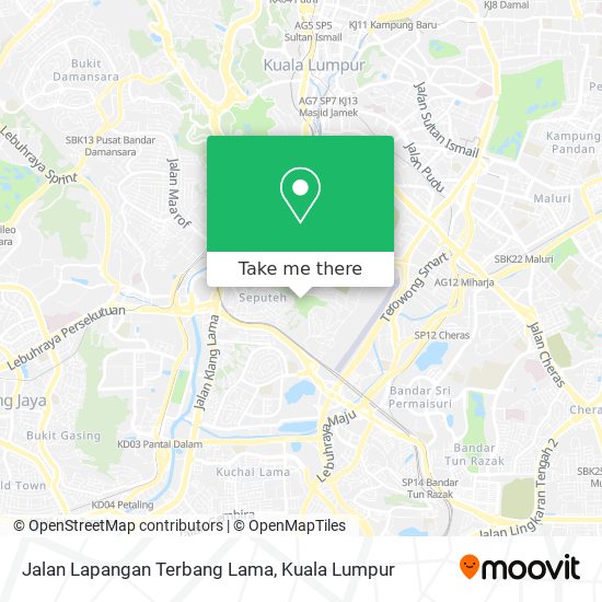 Jalan Lapangan Terbang Lama map